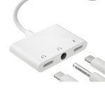 Iphone 11-13pro-14promax-ipad 4-5-6 Aux Jak Kulaklık Hızlı Şarj Dönüştürücü Kablo