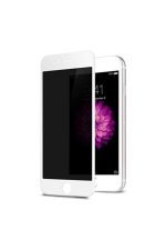 Iphone 7plus - 8 Plus 6d Kavisli Temperli Hayelet Ekran Koruyucu (Renk - Beyaz) Kırılmaz Cam - Görsel 6