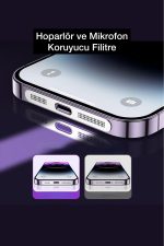 İphone 15-15Pro-15ProMax-12-13-14-13Pro Toz ve Kir Önleyici Filtre Mikrofon , Hoparlör, Şarj Koruma - Görsel 4