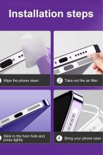 İphone 15-15Pro-15ProMax-12-13-14-13Pro Toz ve Kir Önleyici Filtre Mikrofon , Hoparlör, Şarj Koruma - Görsel 5
