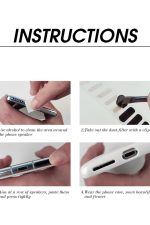 10 Adet Cep Telefonu Hoparlörü Için Toz Önleyici Sticker Hoparlör Ve Mikrafon Koruyucu - Görsel 6