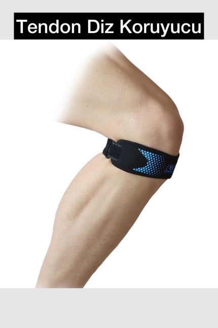 Diz Koruyucu Tendon Bandı Sporcular Için Destek Unisize Tüm Bedenlere Uyumlu