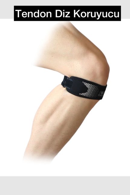 Diz Koruyucu Tendon Bandı Sporcular Için Destek Diz Ağrısı Unisize Tüm Bedenlere Uyumlu