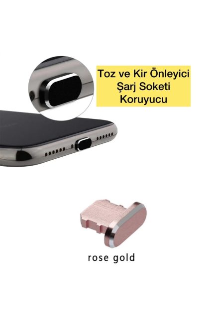 Apple  1-2-3/pro 1-2 Toz Kir Önleyici Şarj Soketi Koruyucu Tıpa-su Geçirmez  Alaşımlı