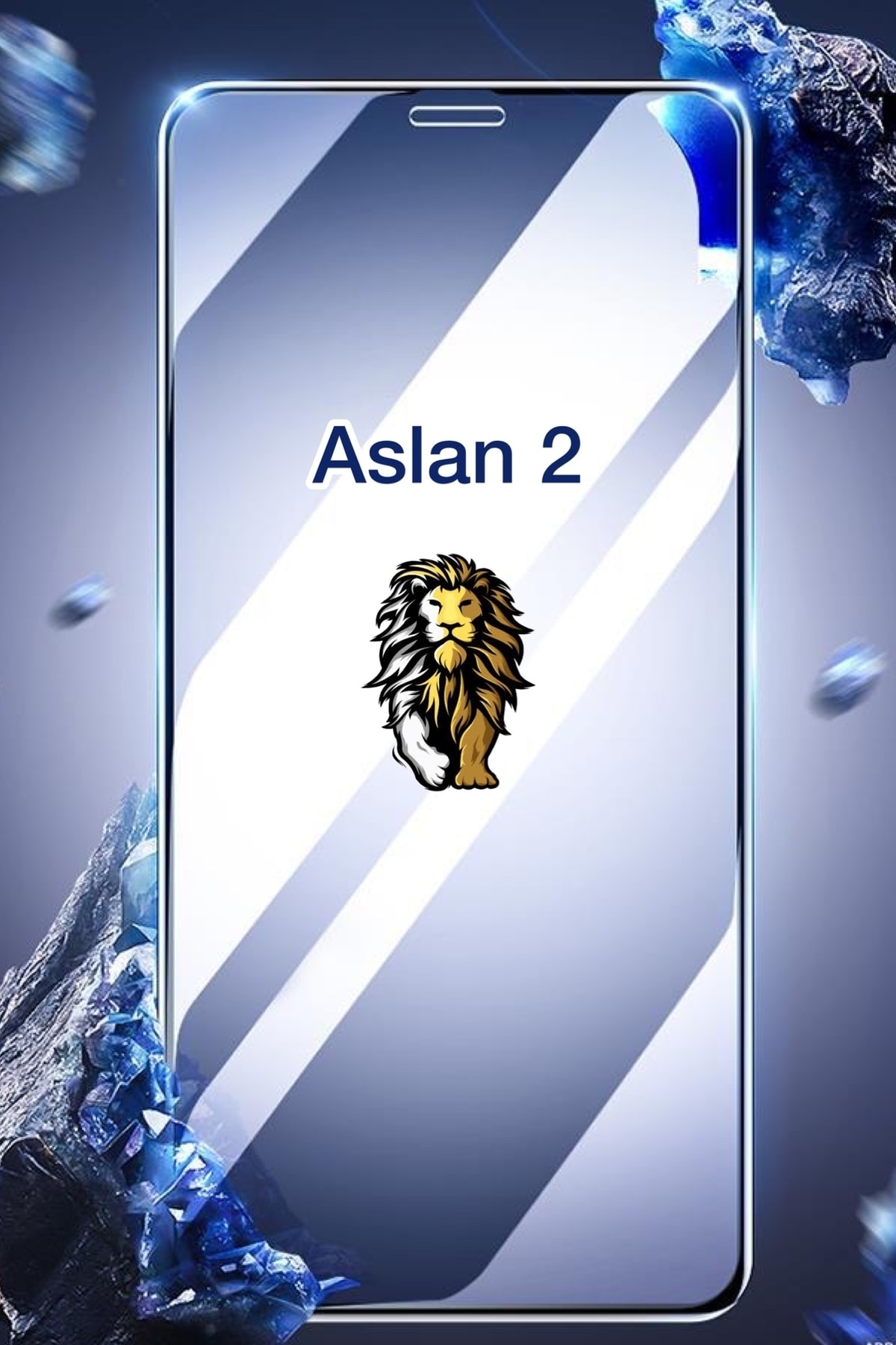 1_org_zoom Redmi Note 10pro Aslan 2 Ön Panel Cam Ekran Koruyucu Kırılmaz Cam Çizilmez Fenomen Model Tasarım - Görsel 1