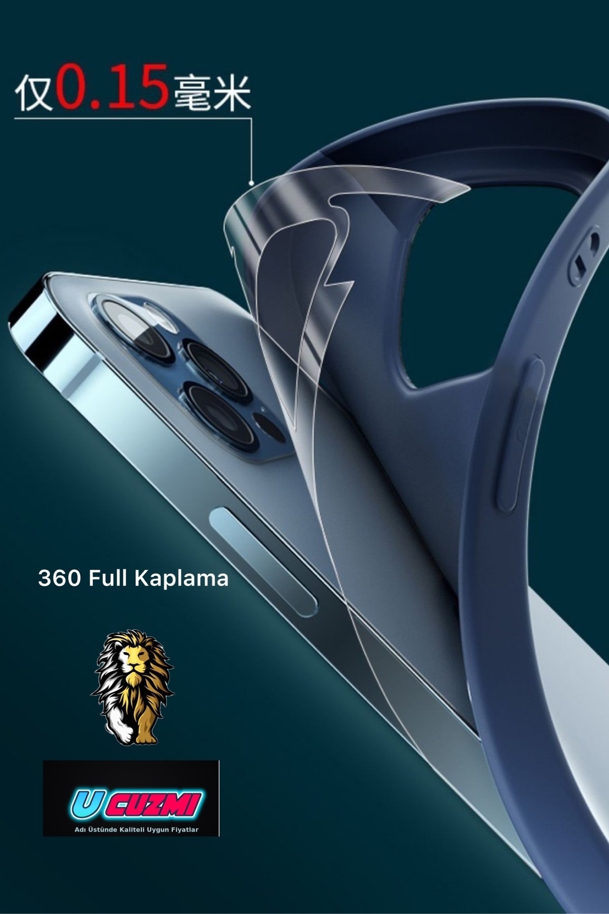 1_org_zoom Iphone 11 Pro 360 Full Body Tam Yüzey Arka Çerçeve Kaplama Koruyucu Unbreakable - Görsel 1
