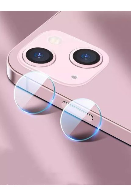 Iphone 14 Kamera Lens Koruyucu Cam Yuvarlak Lazer Kesim Cam Yekpare Parça Uyumlu 9h Parça Cam