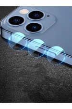 Iphone 13pro Uyumlu Kamera Lens Koruyucu Cam Yuvarlak Lazer Kesim Cam Parça Glass 9h Parça Cam