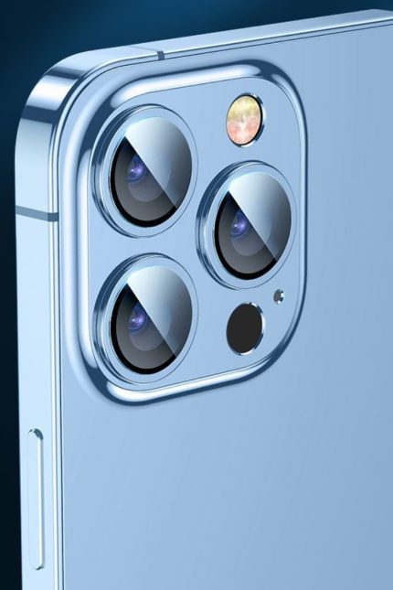 İphone 12pro Uyumlu Kamera Lens Koruyucu Cam Yuvarlak Lazer Kesim Cam Koruyucu