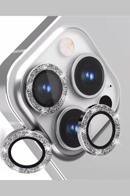 Iphone 12 Promax Uyumlu (6.68inç)Taşlı Kamera Lens Koruyucu 8d Hd Crystal Cam