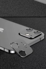 Iphone 11 Kamera Lens Koruyucu Metal Plaka Hd 9d Kamerada Parlama Yapmaz Renk:siyah Çerçeveli