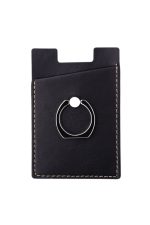 Tüm Telefon Kılıflarına Uyumlu Deri Siyah Unisex Kredi Kartlık+telefon Yüzügü Stand +mıknatıs Tutucu