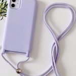 Iphone 11 Uyumlu Lansman Kılıf İçi Kadife Liquid Silikon + İpli Boyun Askılı 360 Gövde Korumalı