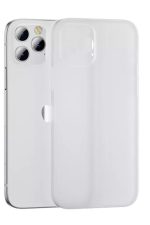Iphone 12pro Uyumlu Ultra Ince Kılıf Arka Koruma Kapak 0.03mm Karbon Şeffaf Mat Parmak Izi Göstermez