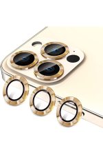 Iphone 13 Pro Max Profesyonel Kamera Koruyucu Gold