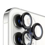Iphone 11promax / 12pro Uyumlu  Kamera Lens Koruyucu Çelik Halka Hd 9d Kırılmaz Cam