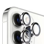 Iphone 11 pro max 12 pro Kamera Koruyucu silver Çerçeveli uyumlu