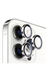 Iphone 11 pro max 12 pro Kamera Koruyucu silver Çerçeveli uyumlu