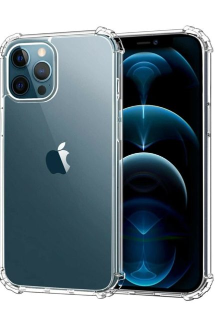 Iphone 12 Pro Max Uyumlu Şeffaf Kamera Lens Korumalı Kılıf+tam Kaplayan Kırılmaz Cam Apple