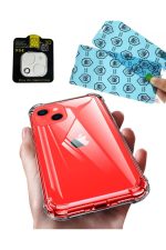 Iphone 13mini Kılıf Köşeleri Airbag Korumalı Silikon-kamera Lens Koruma-9h Nano Kırılmaz Cam Uyumlu