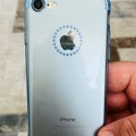 Iphone 7 / 8 /se2020 Süslü Şeffaf Transparan Görünümlü Lens Korumalı Yapay Taşlı Silikon Kılıf