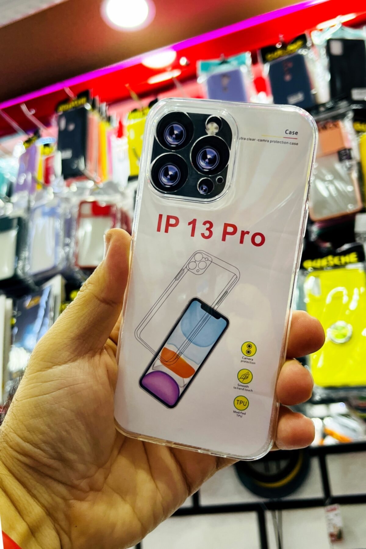1_org_zoom Apple Iphone 13pro Kamera Lens Korumalı Şeffaf Kılıf Ve Nano Flexible 9h Kırılmaz Cam Tam Kaplayan - Görsel 1