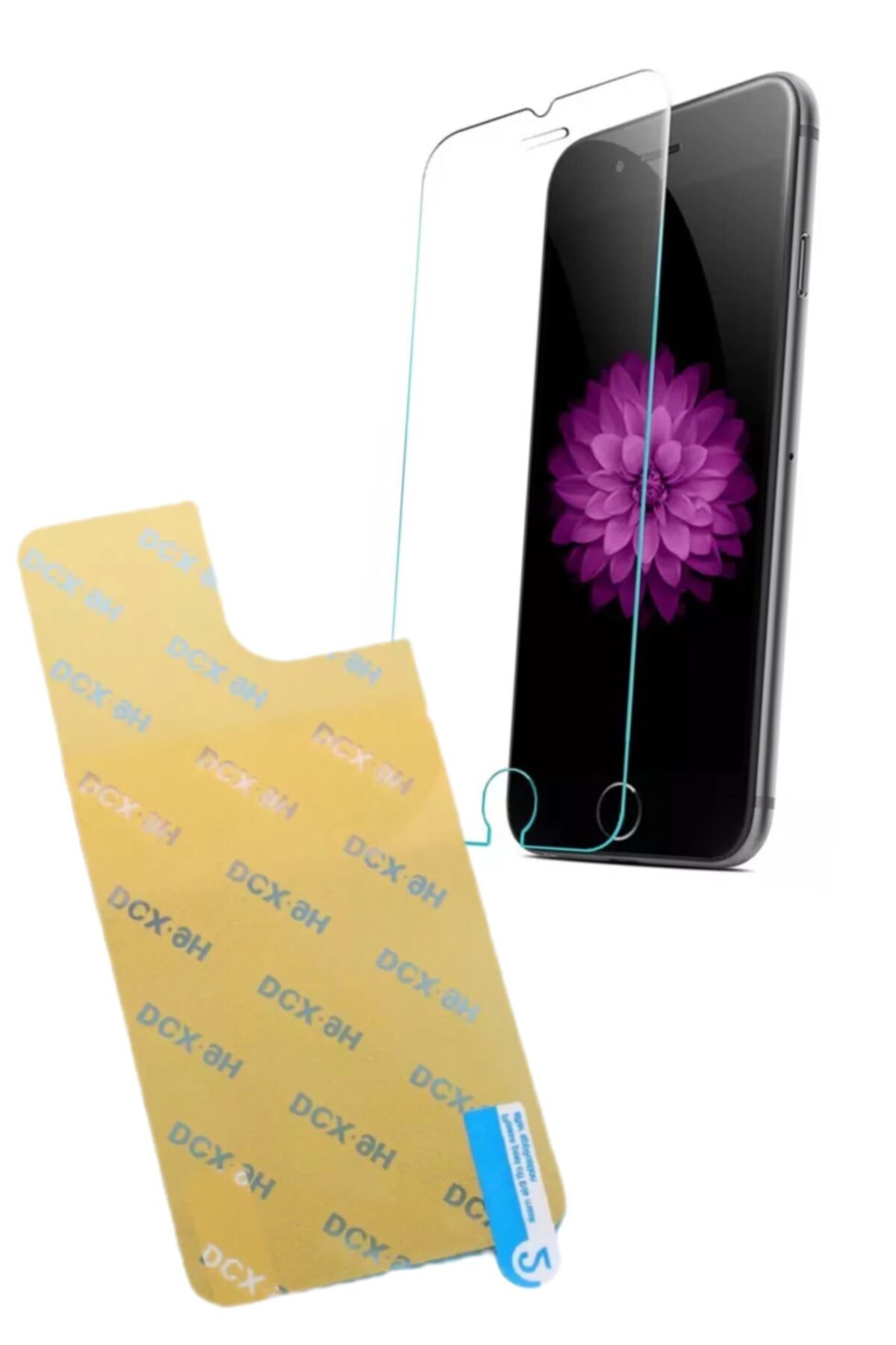 1_org_zoom Iphone 8plus Kırılmaz Cam Koruyucu Dcx-9h Tempered Ön Ekran Ve Arka Panel Şase Tam Korumalı Şeffaf - Görsel 1