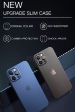 Iphone 12promax 6.68inç Ultra Ince Kılıf Arka Koruma 0.03mm Karbon Şeffaf Mat Parmak Izi Göstermez - Görsel 2