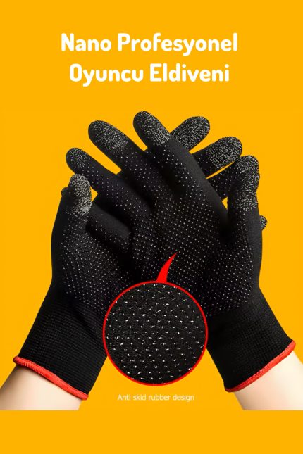 Giyilebilir Profesyonel E-Spor Pubg mobile Oyun Full 10 Parmak Eldiveni Ultra Hassasiyet