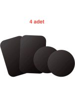 4adet Telefon Araç Içi Tutucu Stant Metal Plaka Magnetic Mıknatıslı Tutucular Için Metal Saç Seti 3m