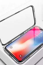 Huawei Mate20pro Mıknatıslı Alüminyum Bumper 360 Tam Koruma Arka Cam Kapaklı Kılıf Gövdeli - Görsel 2