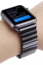 Apple Watch Seramik Kaplamalı Kordon 2 3 4 5 6 Se 42mm 44mm Uyumlu Kayış Bileklik Pro Dizayn Siyah - Görsel 2
