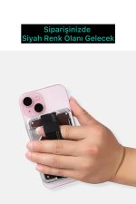Cep Telefonların Arkasına Yapışan Kimlik Kredi Kartı Magesafe Alüminyum Tutucu Koruyucu Cüzdan Kılıf - Görsel 5