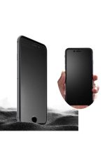 Iphone 7 Mat Kırılmaz Cam Nano Parmak Izi Bırakmaz Siyah - Görsel 2