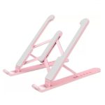 P1 Notebook Matebook Macbook Air Pro Tablet Laptop Standı Tutucu Stand Ayarlanabilir Ergonomik Pembe