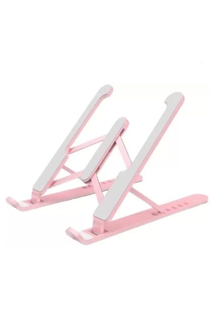 P1 Notebook Matebook Macbook Air Pro Tablet Laptop Standı Tutucu Stand Ayarlanabilir Ergonomik Pembe