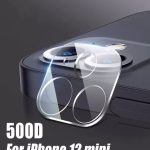 Iphone 12 Mini Uyumlu Arka Kamera Lens Koruma Nano Temperli Camı Kamera Koruma Koruyucu 9h Cam