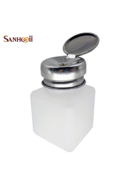 Pompalı Taşınabilir 200ml Sıvı Alkol Tiner Metal Püskürtücü Doldurabilir Kapaklı Plastik Şişeli