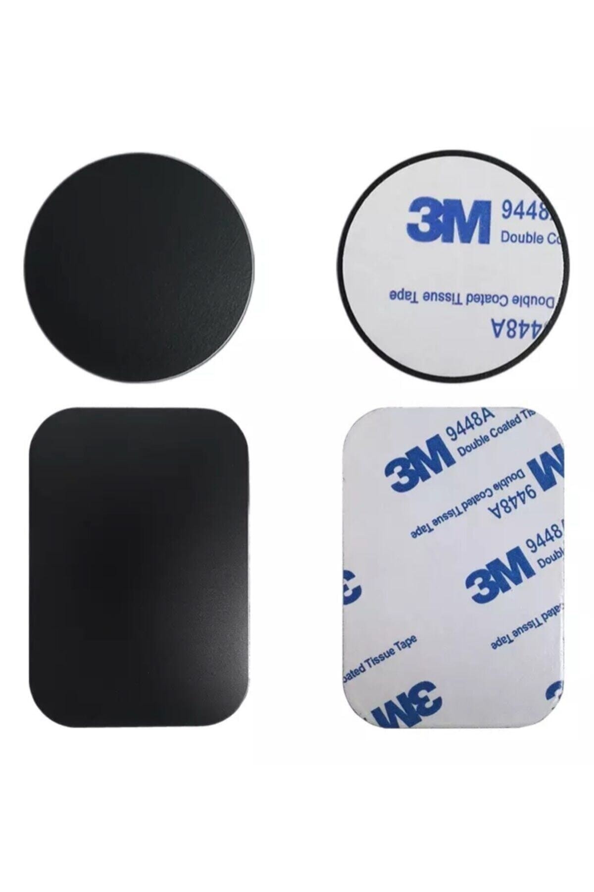 1_org_zoom 2adet Telefon Araç Içi Tutucu Stant Metal Plaka Magnetic Mıknatıslı Tutucular Için Metal Saç Seti 3m - Görsel 1