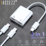 Iphone 13 12 11 X 8 7plus Ipad Lightning Uyumlu Kulaklık Şarj Çevirici Dönüştürücü Çoğaltıcı Kablo