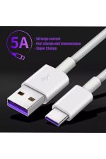 Samsung Huawei Xiaomi Oppo Hızlı Şarj Kablosu 20cm Type C Usb Tüm Modellere Uyumlu 680mps 5a - Görsel 2