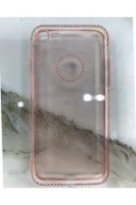 Iphone 7 8 Se Uyumlu Yapay Swarovski Taşlı Telefon Silikon Şeffaf Desenli Kamera Korumalı Kılıf
