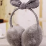 Earmuffs Kablolu Hd Ses Ve Mikrofonlu Kulaklık Sevimli Tavşan Kürklü Kış Aylarında Isıtıcılı Konfor