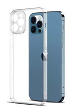 Iphone 12 Pro Max Uyumlu Şeffaf Kamera Lens Korumalı Kılıf + Tam Kaplayan Kırılmaz Cam