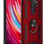 Xiaomi Note 8pro Tam Koruma Silikon Kılıf Ve Yüzüklü 360 Derece Standı Araç Tutucu Metal Parça