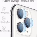 Iphone 12pro Uyumlu Arka Kamera Lens Koruma Cam 3 Yuvarlak Lazer Kesim Cam Yekpare 3 Parça Koruma