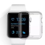 Apple Watch 1 2-3 Serisi ( 44mm ) 360 Tam Koruma Şeffaf Silikon Kılıf Premium Model