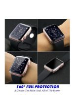 Apple Watch 1 2-3 Serisi ( 44mm ) 360 Tam Koruma Şeffaf Silikon Kılıf Premium Model - Görsel 4