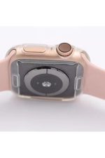 Apple Watch 1 2-3 Serisi ( 44mm ) 360 Tam Koruma Şeffaf Silikon Kılıf Premium Model - Görsel 7