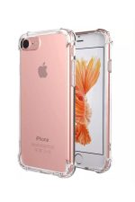 Iphone 8 Köşe Korumalı Şeffaf Silikon Darbe Emicili Ultra Lens Nano Korumalı Kılıf